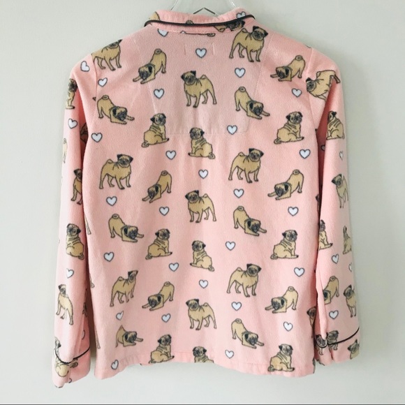 PJ Salvage Printed Flannel Pajama Set Pink L - Picture 6 of 16